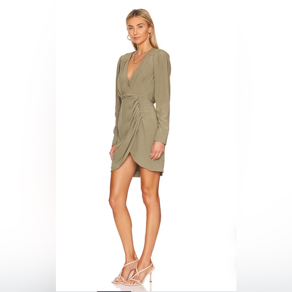 Jonathan Simkhai Olive Long Sleeve Dress